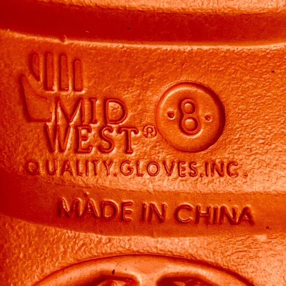 Midwest Quality Gloves Garden Clogs – Orange Daisy Cutout – Size 8 - Picture 3 of 5